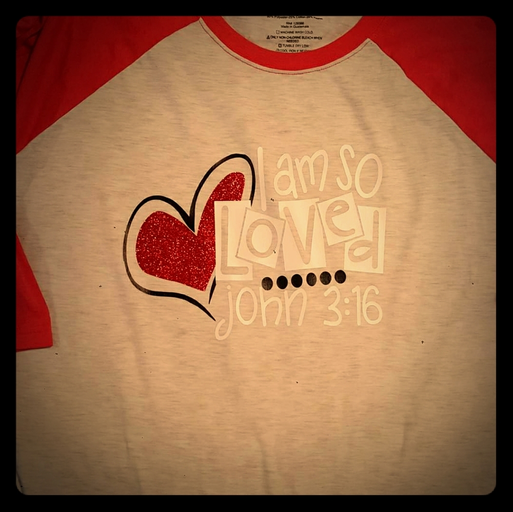 John 3:16 3/4 sleeve t-shirt